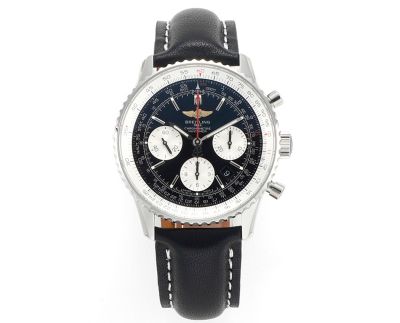 BLS Factory Breitling Navitimer B01 Movement 43MM Black Bracelet Black Watch